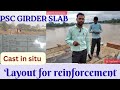 Layout for PSC girder slab reinforcement| #slab #bbs #civilengineering #work 