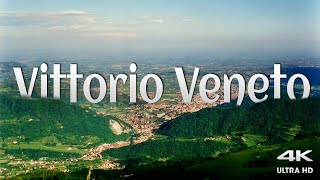 Vittorio Veneto 4k | Italy nature 4k | FLYING OVER ITALY 4K