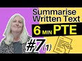PTE Summarize Written Text | Find Main Points