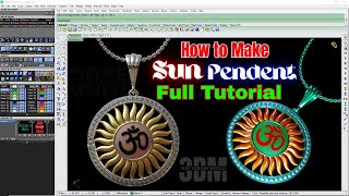 How to Make a Sun Pendent, Full Tutorial in Matrix | Basic Tutorial for Beginners | 3DM Design World