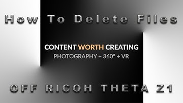 How To Delete Ricoh Theta Z1 JPG and DNG Files in Mac OS