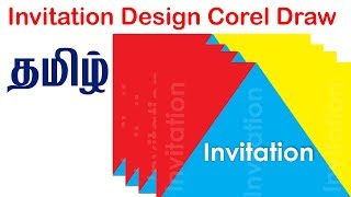 Invitation design using CorelDraw Tamil