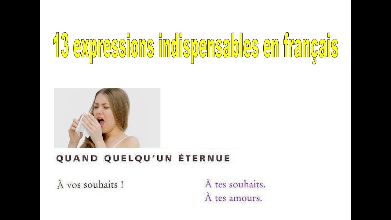 13 expressions indispensables en français - YouTube