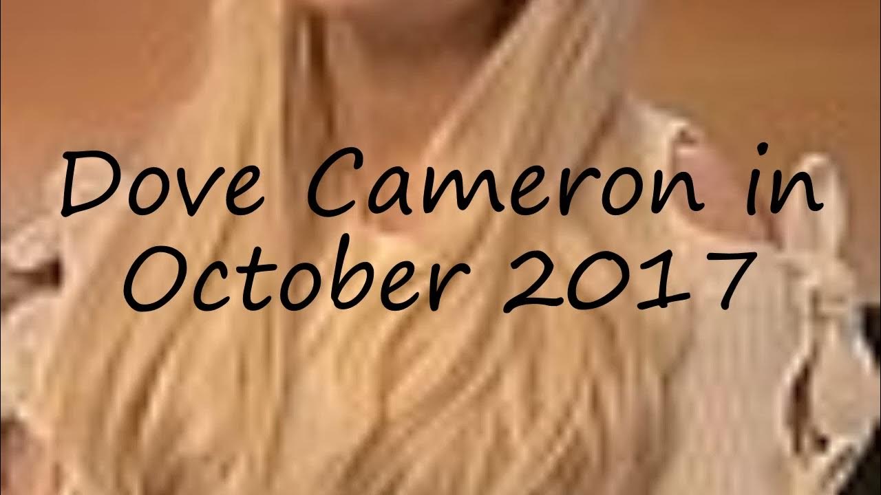 How to pronounce Dove Cameron in October 2017 in English? YouTube