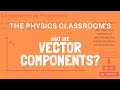 What are vector components