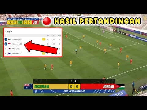 🔴 HASIL PERTANDINGAN AUSTRALIA U23 VS YORDANIA U23 PIALA ASIA