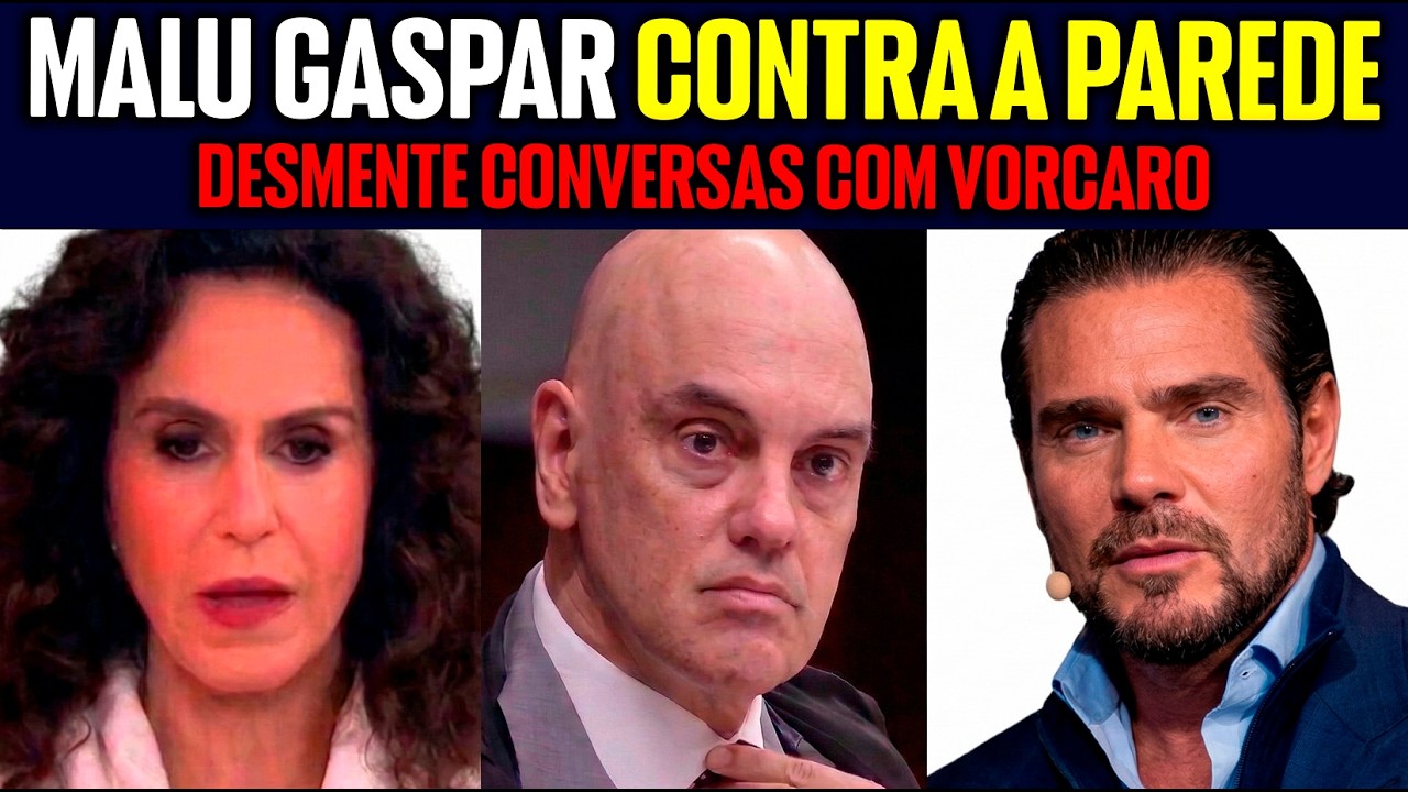 A CHAPA ESQUENTOU: MORAES REBATE MALU GASPAR E A VERDADE SOBRE VORCARO E SUPOSTAS MENSAGENS VAZADAS!