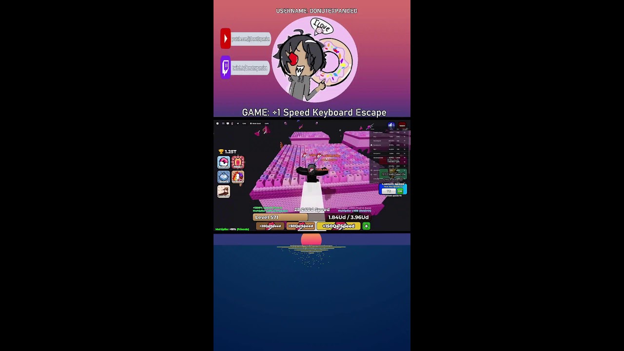 shorts Roblox Live | +1 Speed Keyboard Escape Day Twenty Nine
