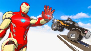 Crashing Cars Into Iron Man - Teardown Mods Multiplayer
