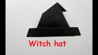 Шляпа ведьмы | Легкое оригами на Хэллоуин | Origami Witch Hat | Halloween Crafts