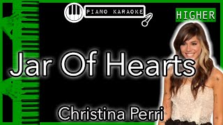 Jar Of Hearts (HIGHER +2) - Christina Perri - Piano Karaoke Instrumental