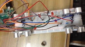Smart vehicle protection system from accident using Raspberry pi project with ultrasonic sensors.