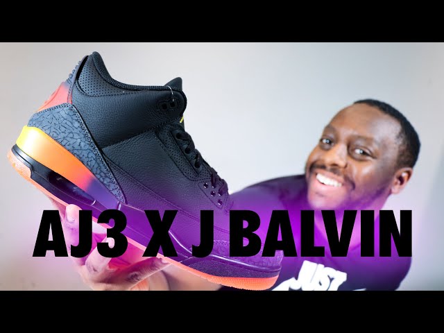 靴 J Balvin Nike Air Jordan 3 Retro SP Rio J BALVIN Air Jordan 3 Rio REVIEW & On Feet - YouTube