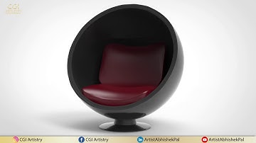 Circle Chair || KeyShot9 Rendering || 3dsMax Modeling