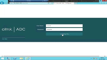 Citrix Netscaler- How to login to Netscaler and manage various features
