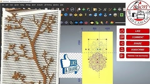 #HOW TO MAKE AREA POCKETING FOR ANY SHAPE IN ARTCAM FROM IMAGE #2D#POCKET#TOOLPATH#CNC#CARVING#CNC