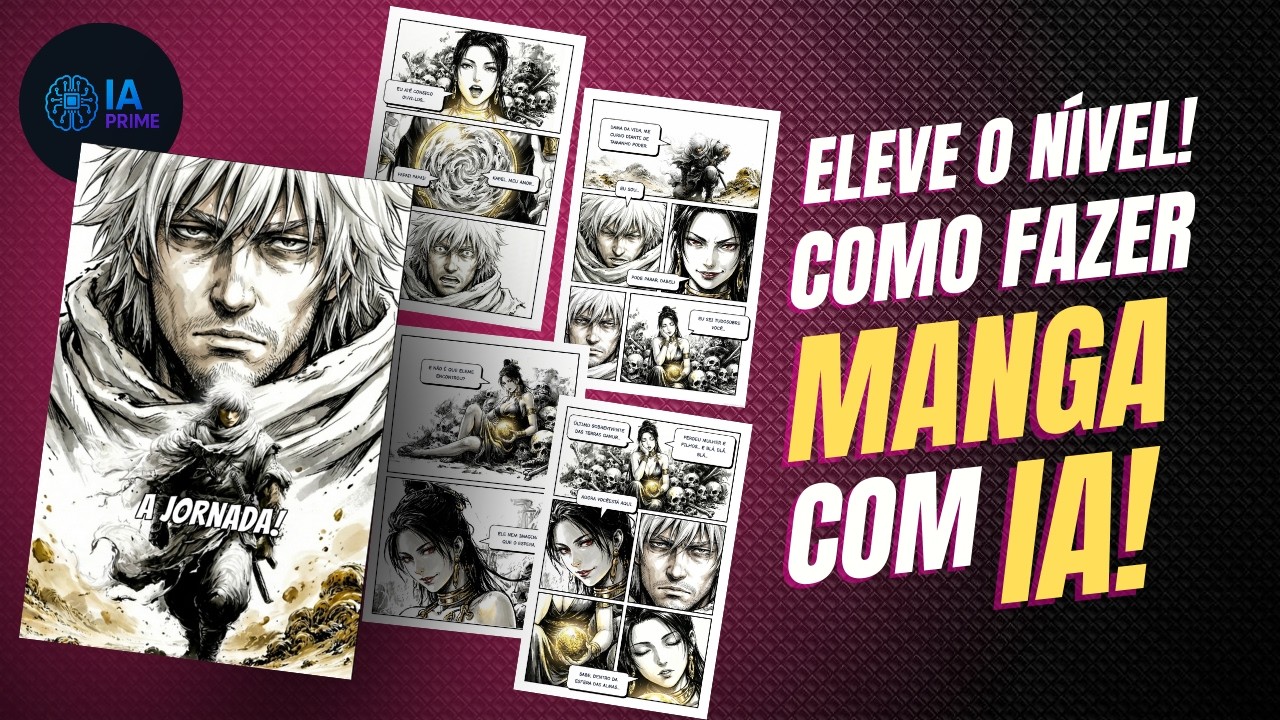 🎨 CRIE MANGÁS INSANOS COM IA! (GRÁTIS e Passo a Passo)!