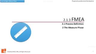 2.1.4 Fmea Failure Mode Effect Ysis Six Sigma Green Belt Free Training