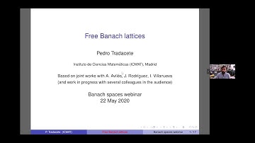 # 10: Pedro Tradacete- Free Banach lattices