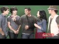 Demi & Jonas Brothers Bouncin' on the Set of Camp Rock 2 with Radio Disney's Ernie D