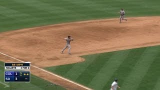 COL@SD: Arenado starts slick double play to end 5th