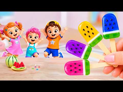 Amazing Rainbow Watermelon Ice Cream🍦🌈 How To Make Mini Ice Cream Decorating Ideas✨Sweet Cake Master