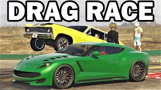 THE BEST DRAG RACE EVER!!! In GTA Online