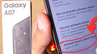How To Update Samsung Galaxy A07 Security Patch level of August 5 2026
