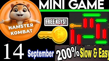 14 September Mini Game Key 🔑 100% Solved | Hamster Kombat Puzzle For Today September 14