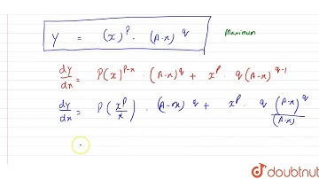 Divide a into two parts such that the product of the pth power of one part and the qth power of the