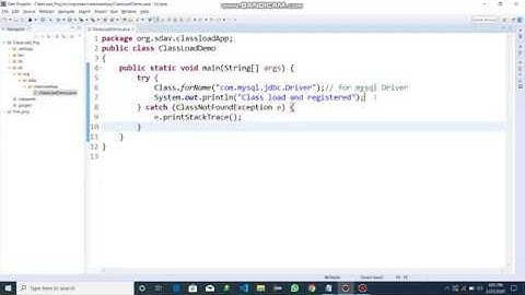 Load and register the driver in JDBC