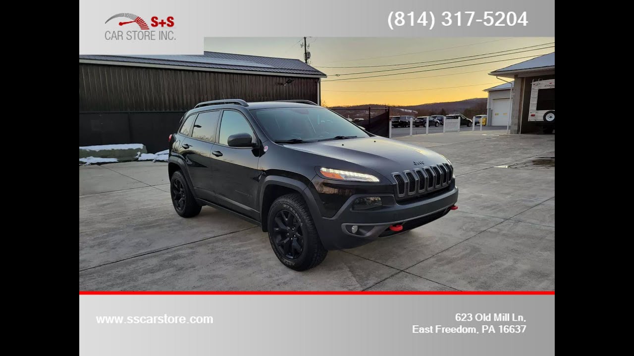 2017 JEEP CHEROKEE TRAILHAWK at S+S Car Store in East Freedom, PA