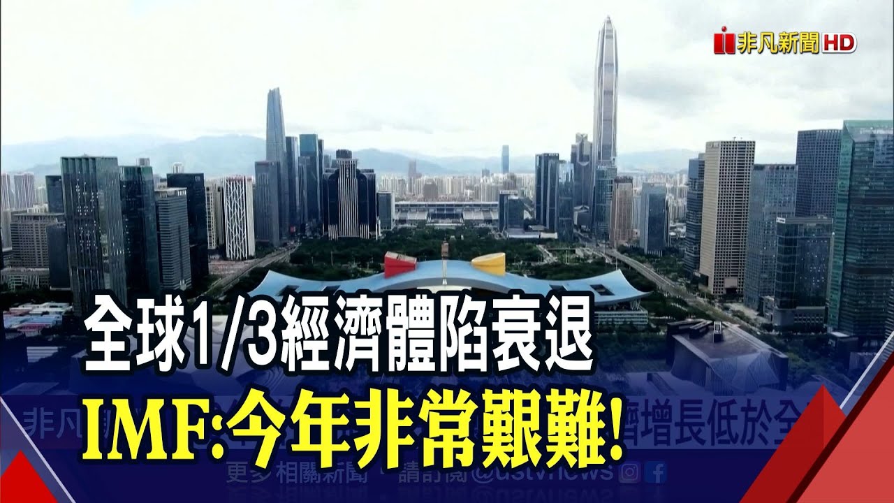 3分之1經濟體將衰退?IMF總裁警告"今年非常艱難" 中國去年經濟增長恐40年首度低於全球｜非凡財經新聞｜20230102 - YouTube