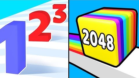 Happy Cubes 2048 vs Number Master - Max levels ( NOOB VS PRO VS HACKER VS GOOD )