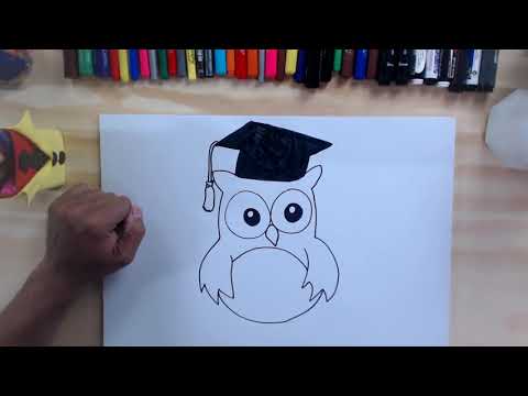 COMO DESENHAR UMA CORUJA BEM FÁCIL - DESENHOS FÁCEIS PARA CRIANÇAS - MOMENTO DESENHO