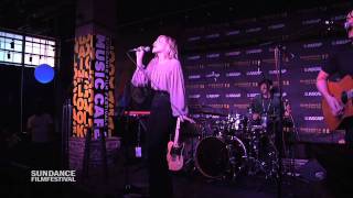 Natasha Bedingfield performs "Weightless" at the Sundance ASCAP Music Café