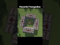 Powerful Trampoline #gameshorts #minecraft #minecraftbeauty #minecraftbuilding