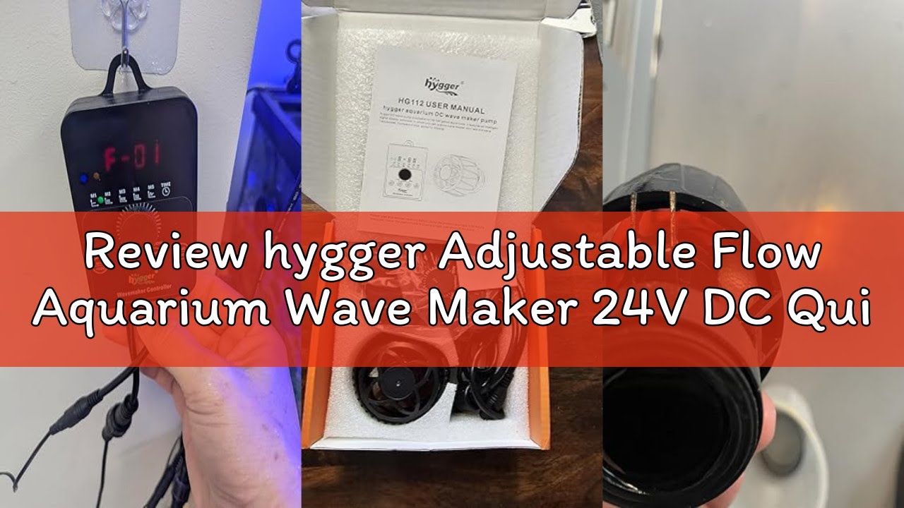 Review hygger Adjustable Flow Aquarium Wave Maker 24V DC Quiet Magnetic Powerhead Pump with Controll