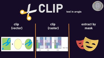 أدوات القطع و الفرق بينها clip (vector & raster) / extract by mask