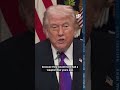 President Donald Trump speaks on war with Iran
