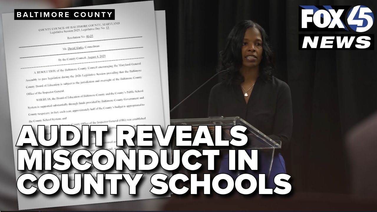 ⁣Payroll fraud, theft and falsifications of records found in Baltimore County Schools