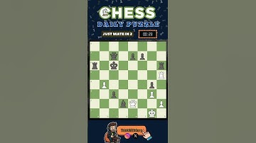 Mate in 2 | Chess - Daily Puzzle #shorts #chesspuzzle #chesscom #checkmate