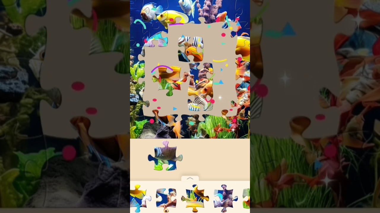 Colorful Aquarium Fish Jigsaw Puzzle 🐠 | Relaxing ASMR Short | Satisfying Puzzle | PUZZLEMASTER1122