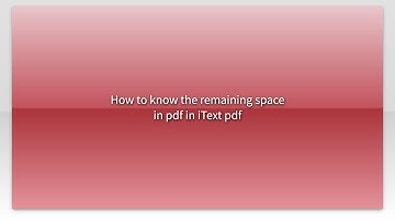 How to know the remaining space in pdf in iText pdf