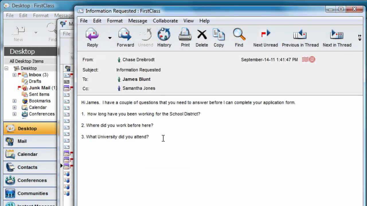 Replying to and Quoting Emails