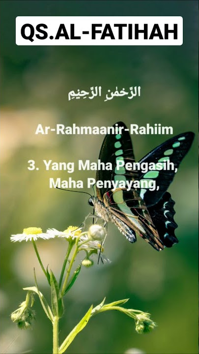 Surat AL-FATIHAH dan artinya Syaikh Mishari Rashid Alafasy