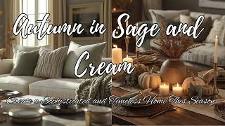 Autumn in Sage Green and Cream | Create a Sophisticated and Timeless Home This Season 🌿🤍✨