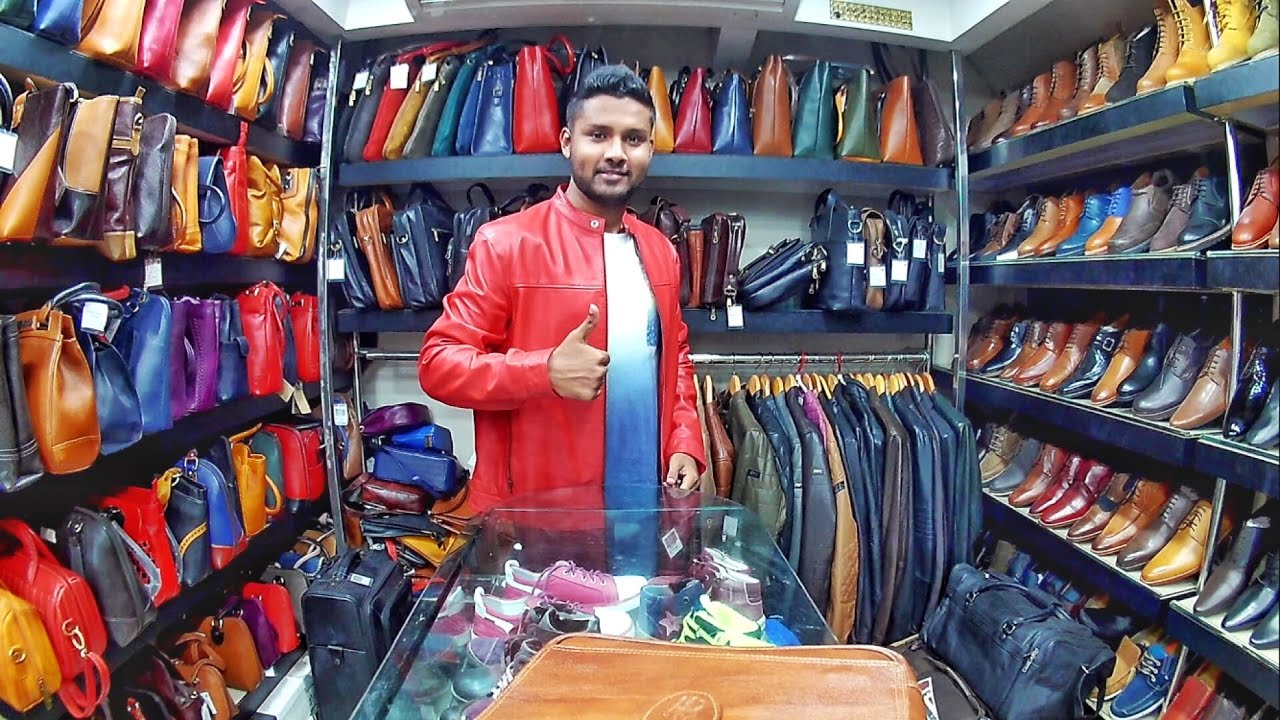 LEATHER PRODUCTS IN CHEAP PRICE | AMBUR LEATHER MARKET | NEAR BANGALORE - YouTube