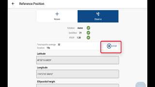 FieldGenius for Android - Reference - Setup Reference Position Observe Option