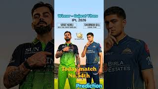 Ipl Match prediction 2026 Rcb bs Gt.. #viral #youtubeshorts #cricket #babygirl #youtuberlife
